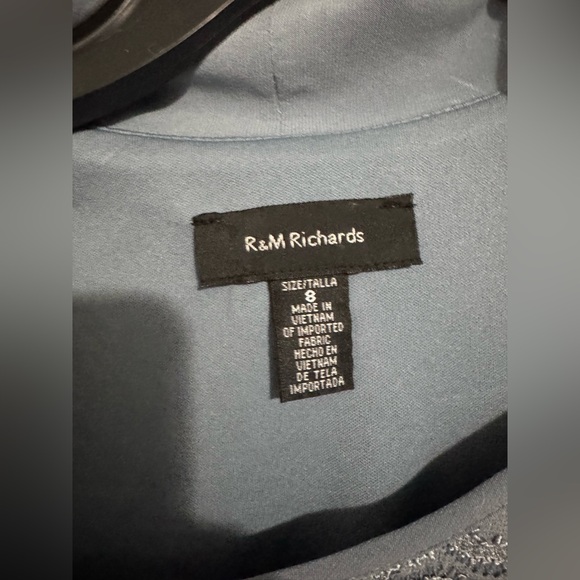 R&M Richards 7772 Sequined Lace 2-Pc Evening Pants Set Size 8 New - Picture 2 of 6